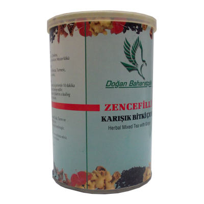 Zencefilli Karışık Bitkisel Çay 100 Gr Teneke Kutu - 3