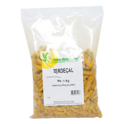 Zerdeçal Kökü Doğal Tane 1000 Gr Paket - 1